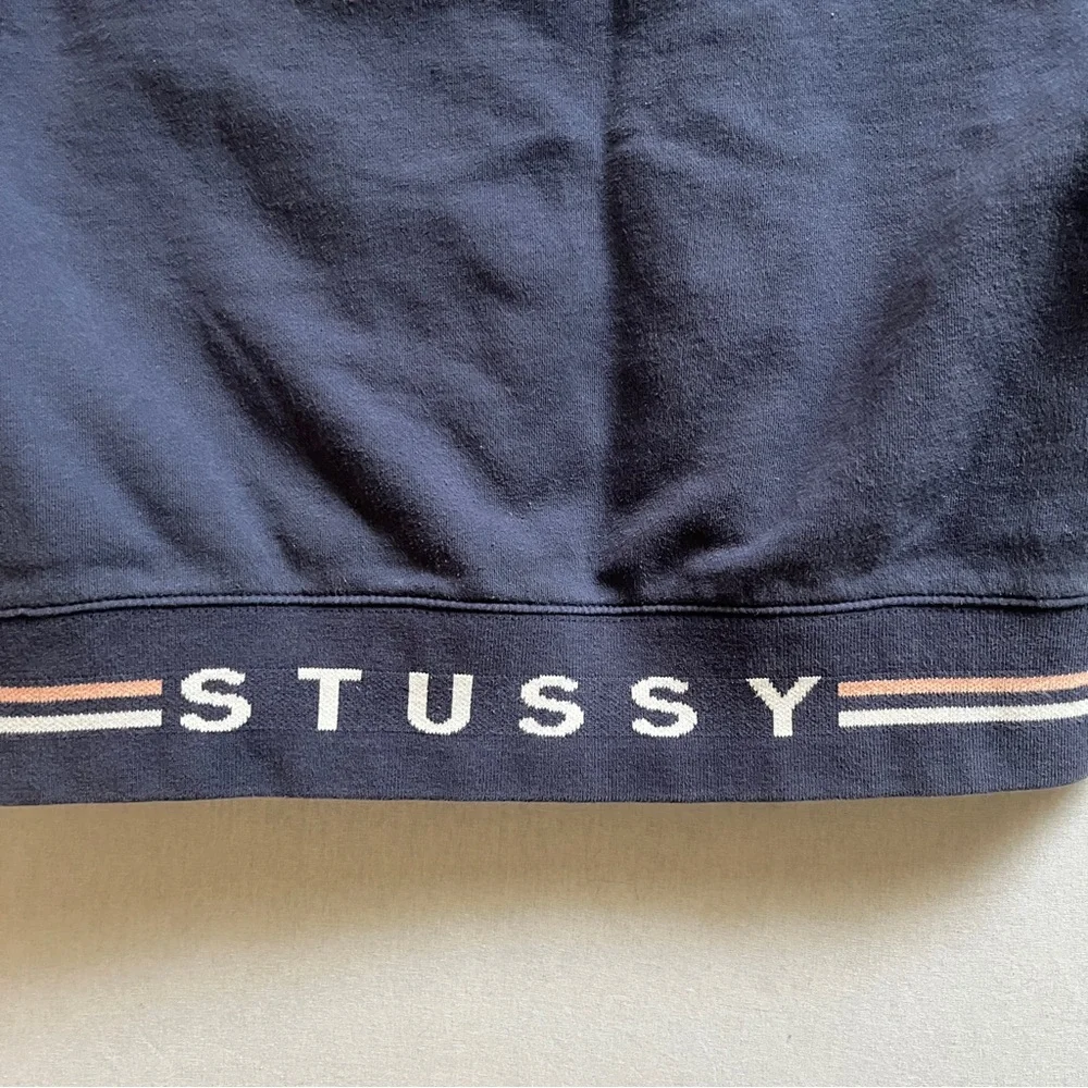 Stussy Colorblock Quarter Zip Sweatshirt Size M - Picture 3 of 9